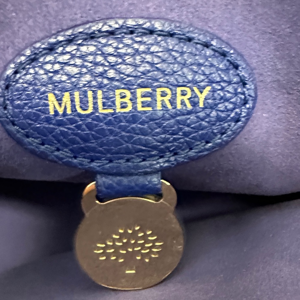 Mulberry Royal Blue Leather Shoulder Bag - Picture 5 of 12